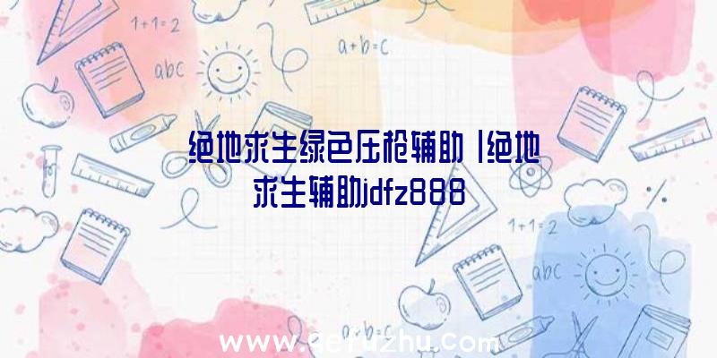 「绝地求生绿色压枪辅助」|绝地求生辅助jdfz888